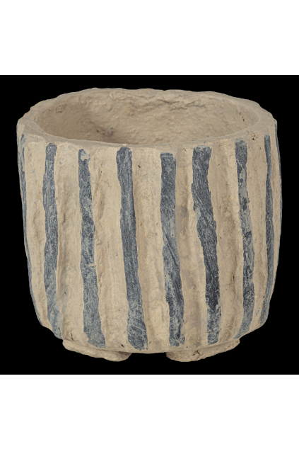 377849 Z 01 VS Karo decoratie pot papier mache zand F1