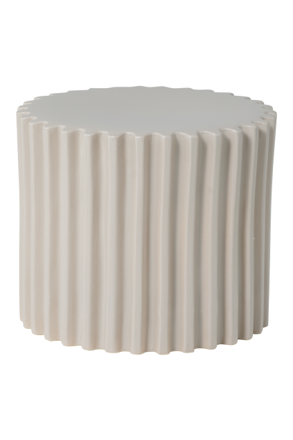 400565 Z 01 VS VT Grooves decoratieve bijzettafel keramiek zand F1