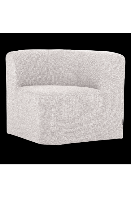 378034 CM 02 VS WP Mojo base eetbank hoek met rugleuning boucle ecru melange FA