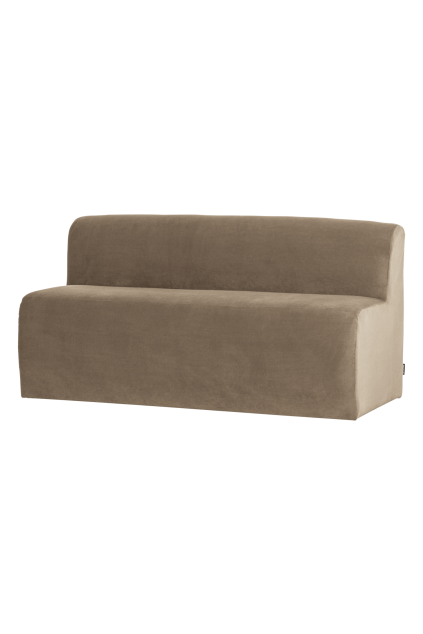 378032 VK 02 VS WP Mojo Base eetbank 164cm rugleuning velvet khaki FA