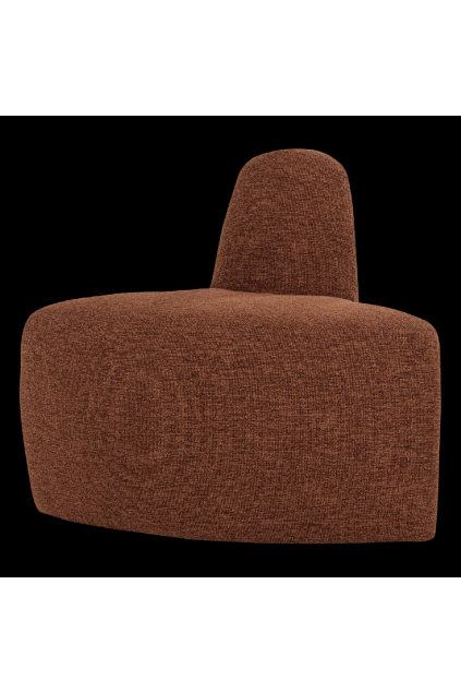 378035 RM 02 VS WP Mojo base eetbank hoek rond rugleuning boucle roestbruin FA