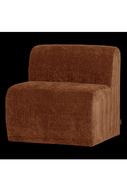 378033 R 02 VS WP Mojo Base etbank 84cm rugleuning ribstof roestbruin FA