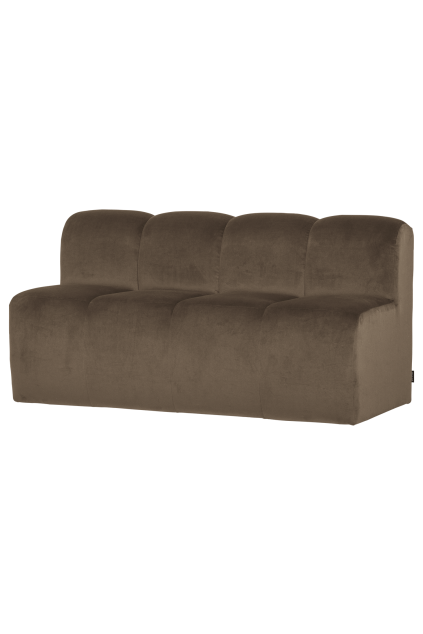 378462 VT 02 VS WP Mojo eetbank 164cm met rugleuning velvet taupe FA