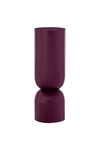 377817 A 01 VS Toval plantenstandaard pot hoog metaal hoogglans donkerpaars F1