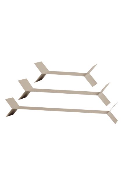 378003 Z 01 VS Lorin wandplanken metaal zand set van 3 FA