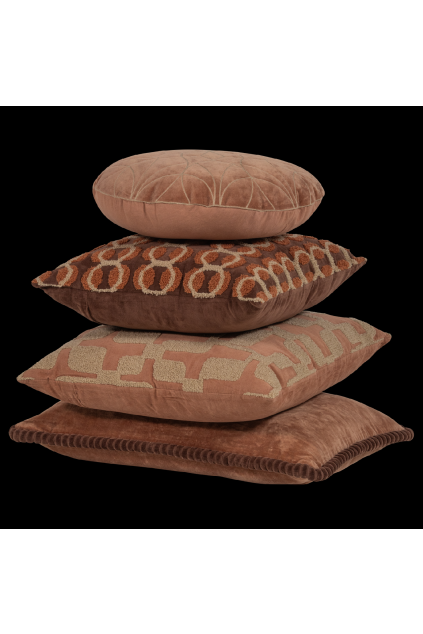 377973 RZ 01 VS Luvo kussens roze zand set van 4 FA