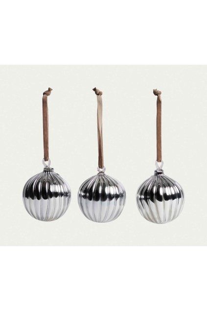 oranel silver set troch vianocnych ozdob