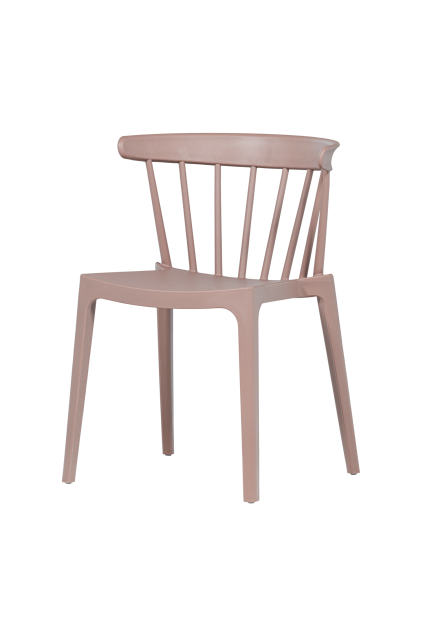 378634 R 01 VS ES Bliss tuinstoel met spijlen kunststof zalmroze FA
