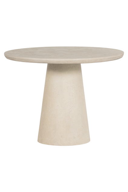 377718 N 01 VS WO Kevon tuintafel rond vezelverstekte beton naturel O100cm F1