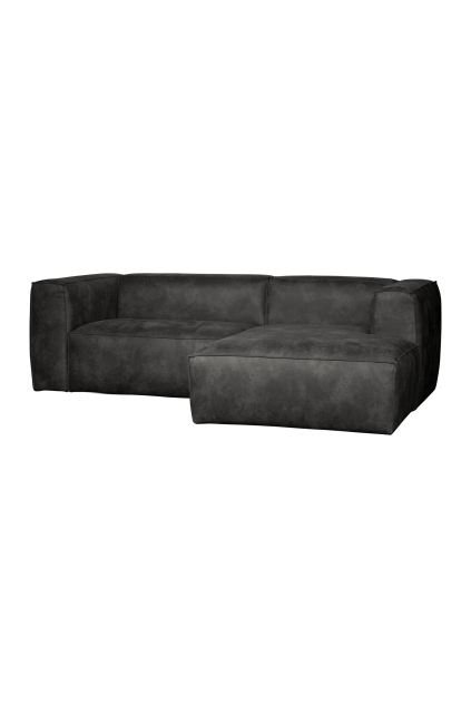377433 Z 01 VS ES Bean chaise longue bank rechts ecoleer zwart F1
