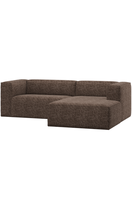 377433 UM 01 VS ES Bean chaise longue bank rechts bruin melange F1