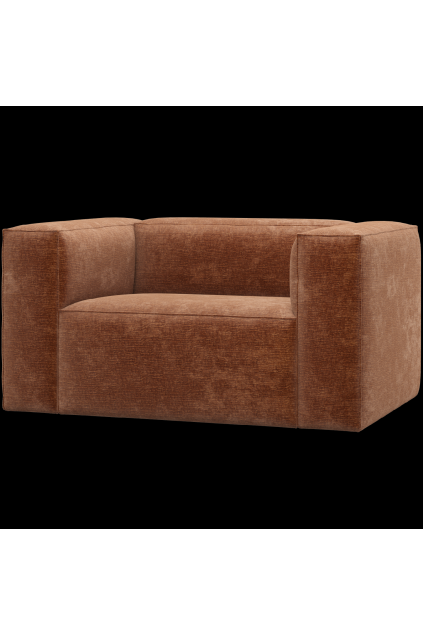 377316 VE 01 VS ES Bean fauteuil chenille velvet terra F1