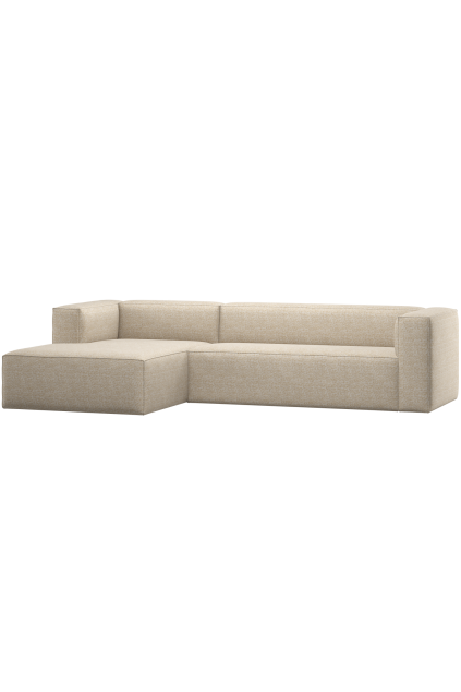 375689 EM 01 VS ES Bean hoekbank links beige melange F1
