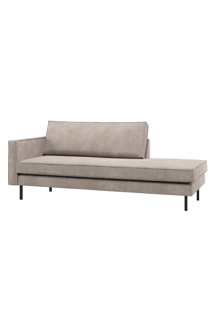 800743 D 01 VS WP Rodeo daybed links ribstof donkerzand F1