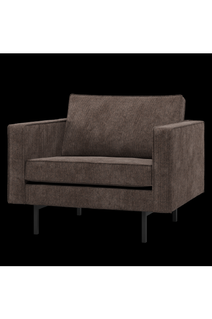 800541 B 01 VS WP Rodeo fauteuil ribstof bruin F1
