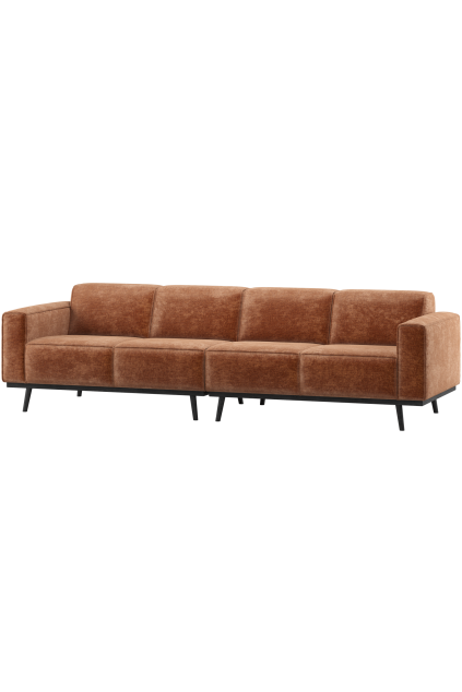 378657 VE 01 VS Statement 4 zits bank 280cm chenille velvet terra F1