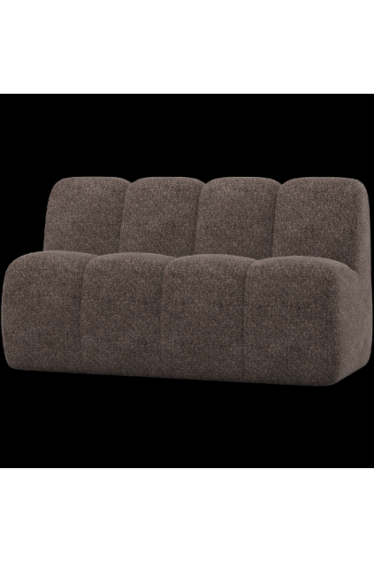 377462 WB 01 VS WP Mojo eetbankje 164 cm met rugleuning wollig bruin F1