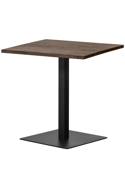 377641 CB 01 VS FA Tafelblad recht vingerlas 80x80cm cashmere brown Bistro vierkant FA