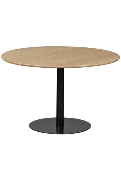 TB RO DL22 1190 373260 01 VS FA Tafelblad rond doorgaande lamel O120cm transparant Tablo ronde poot