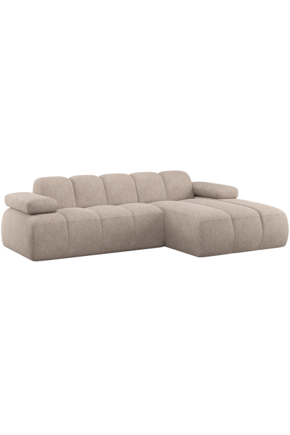 377465 WD 01 VS WP Mojo chaise longue bank rechts wollig donkerzand F1