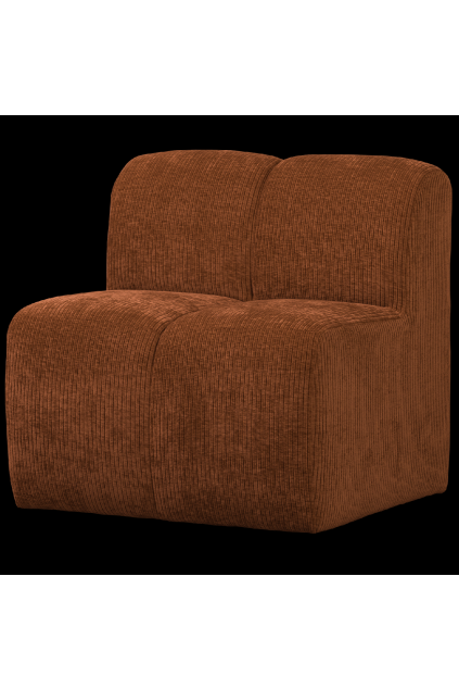 377519 R 01 VS WE Mojo eetbankje 84cm rugleuning ribstof roestbruin FA