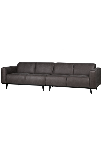 378657 01 01 VS WE Statement 4 zits bank 280cm lederlook donkergrijs F1