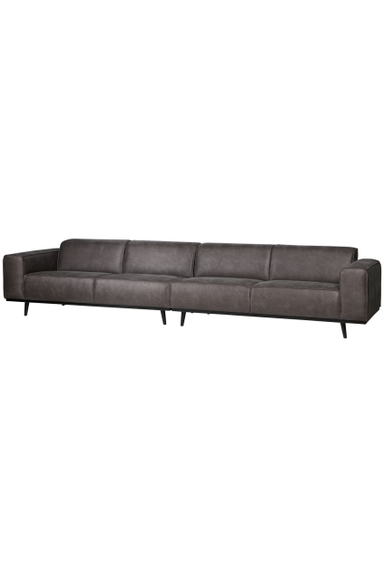 378656 01 01 VS WE Statement XL 4 zits bank 372cm lederlook donkergrijs F1