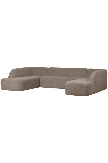 801367 B 02 VS BP Sloping U vorm bank lichtbruin melange SA