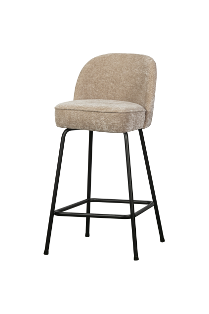 800294 SA 02 VS BP Vogue barstoel 65cm 3D chenille donker zand SA