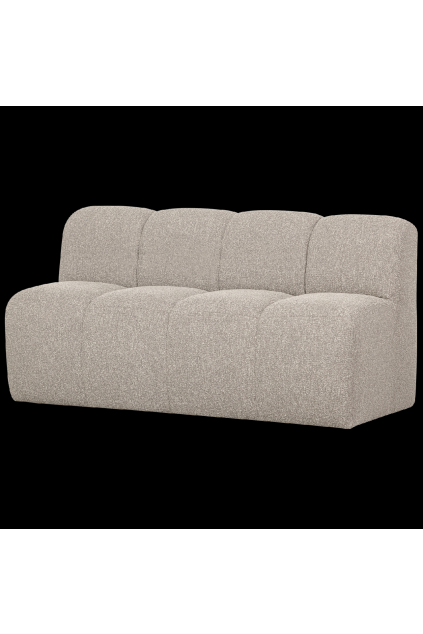 377462 EM 02 VS WE Mojo bankje 160cm met rugleuning boucle beige melange SA