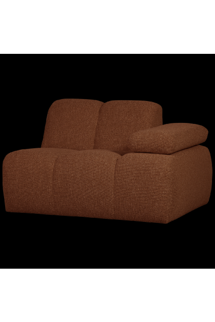 377453 RM 02 VS WE Mojo 1 zits met arm rechts boucle roest bruin melange SA