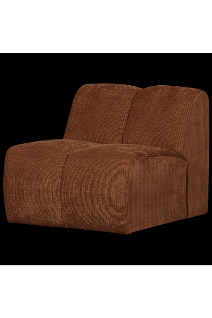 377451 R 02 VS WE Mojo 1 zits geweven ribstof roest bruin SA