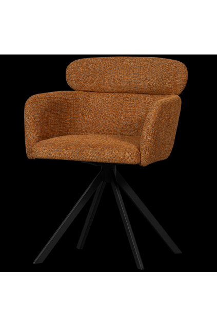 374080 G 02 VS WE Fenne draaibare eetkamerstoel ginger SA