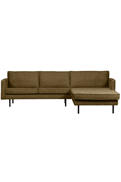 800902 BR 02 VS WH Rodeo chaise longue rechts structure velvet brass