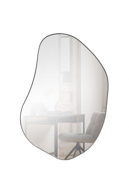 373940 Z 01 VS FA Romee organische spiegel metaal zwart 100x70cm EA