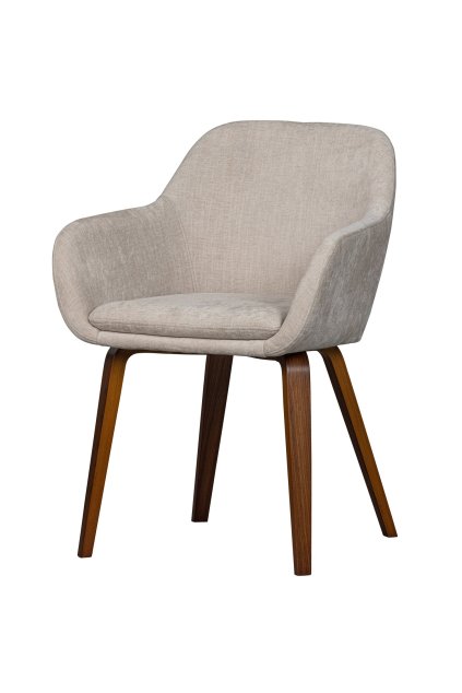 400476 Z 02 VS VT Base eetkamerstoel fluweel melange zand EA