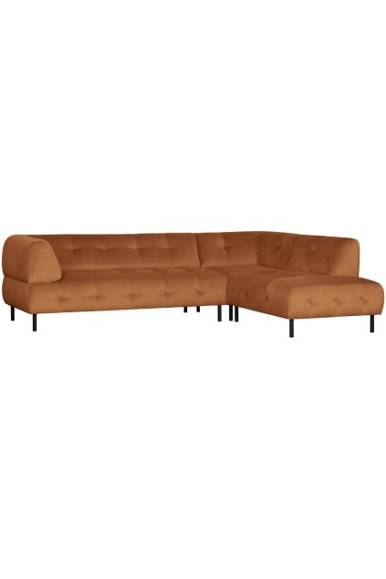 373681 C 02 VS WE Lloyd hoekbank rechts gewassen fluweel cinnamon PS