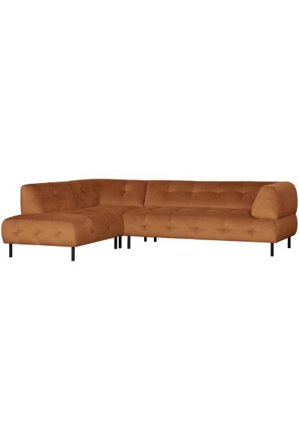 373680 C 02 VS WE Lloyd hoekbank links gewassen fluweel cinnamon PS