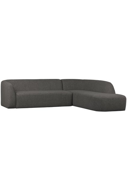 801251 Z 02 VS BP Sloping hoekbank rechts grijs zwart melange PS EA