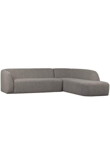 801251 G 02 VS BP Sloping hoekbank rechts grijs melange PS EA