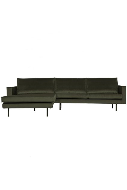 800905 156 01 VS BP Rodeo chaise longue links velvet dark green hunter EA