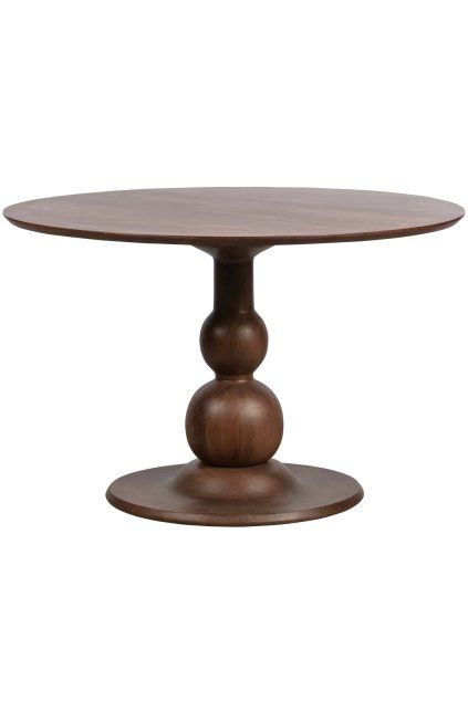 800014 W 01 VS BP Blanco eettafel O120cm mango walnoot EA