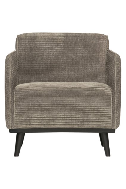 378670 L 01 VS BP Statement fauteuil met arm platte brede rib clay PS EA