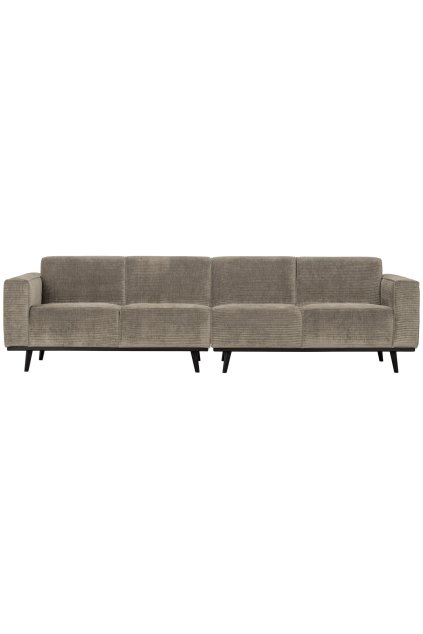 378657 L 01 VS BPH Statement 4 zits bank 280 cm platte brede rib clay PS EA