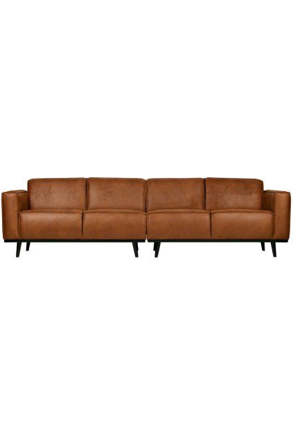 378657 09 01 VS BP Statement 4 zits bank 280cm eco leer cognac EA