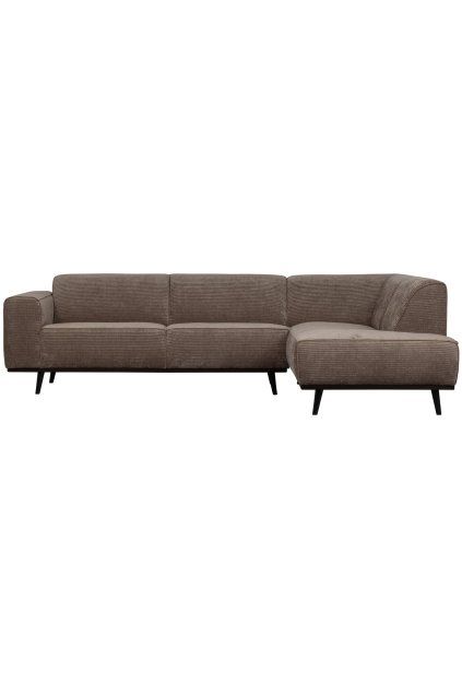 378655 T 01 VS BP Statement hoekbank rechts platte brede rib taupe EA