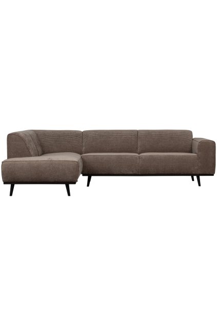 378652 T 01 VS BPH Statement hoekbank links platte brede rib taupe EA