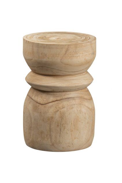 377152 N 01 VS FA Bikkel kruk hout naturel 40XO28CM EA
