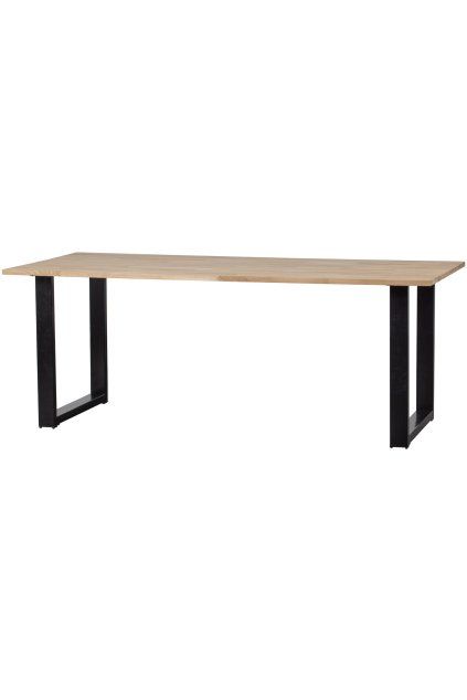 376017 U 376016 U 02 VS FA Tablo tafel eiken 200x90 U poot Maastricht KD metaal EA