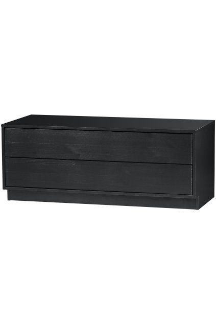 373464 Z 02 VS WE Finca tv meubel 100cm grenen diep zwart EA